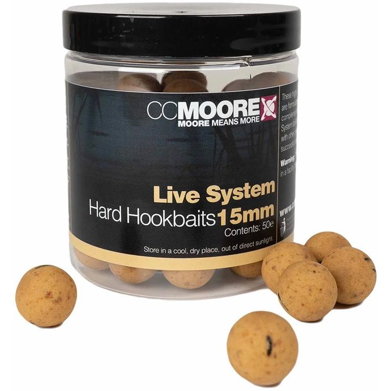 BOUILLETTE DURE CC MOORE LIVE SYSTEM HARD HOOKBAITS 3 BOUILLETTE DURE CC MOORE LIVE SYSTEM HARD HOOKBAITS