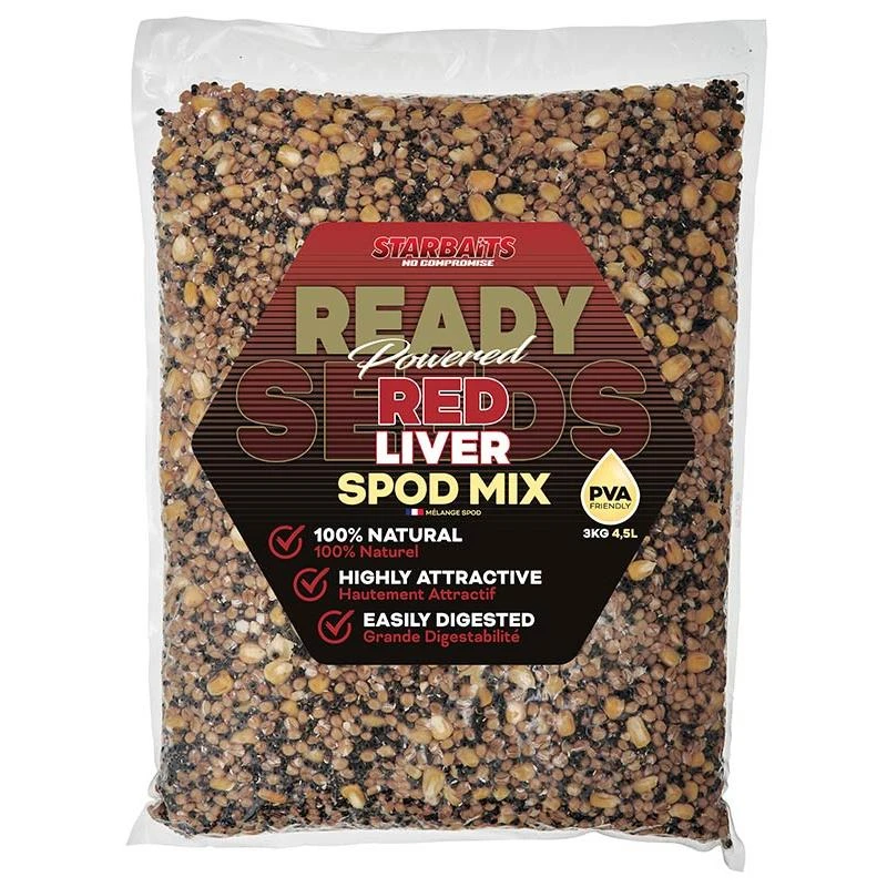 GRAINE PRÉPARÉE STARBAITS READY SEEDS RED LIVER 3 GRAINE PRÉPARÉE STARBAITS READY SEEDS RED LIVER