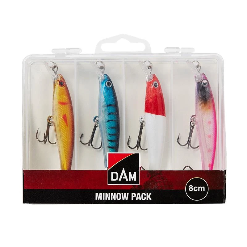 KIT LEURRE COULANT DAM PACK MINNOW 3 KIT LEURRE COULANT DAM PACK MINNOW