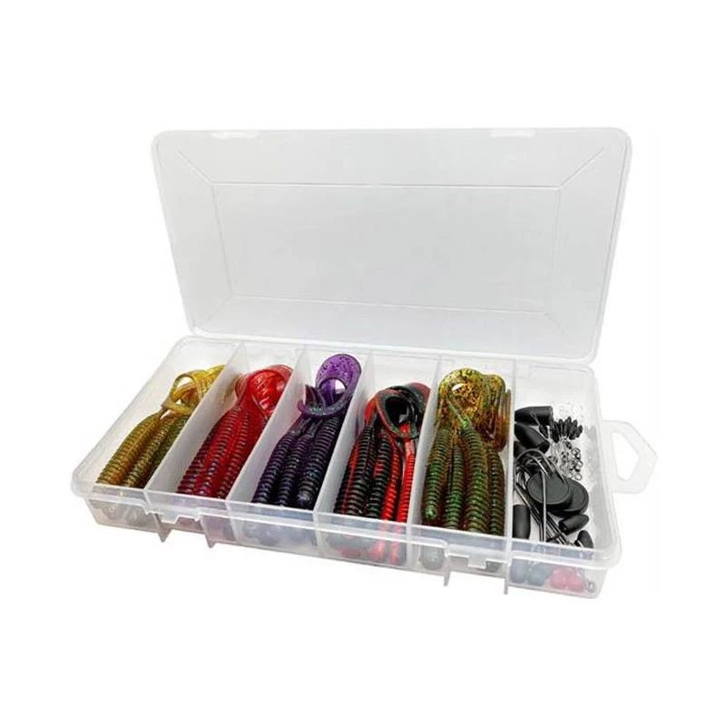 KIT LEURRE SOUPLE ARMÉ SAVAGE GEAR RIB WORM KIT 4 KIT LEURRE SOUPLE ARMÉ SAVAGE GEAR RIB WORM KIT – Image 2