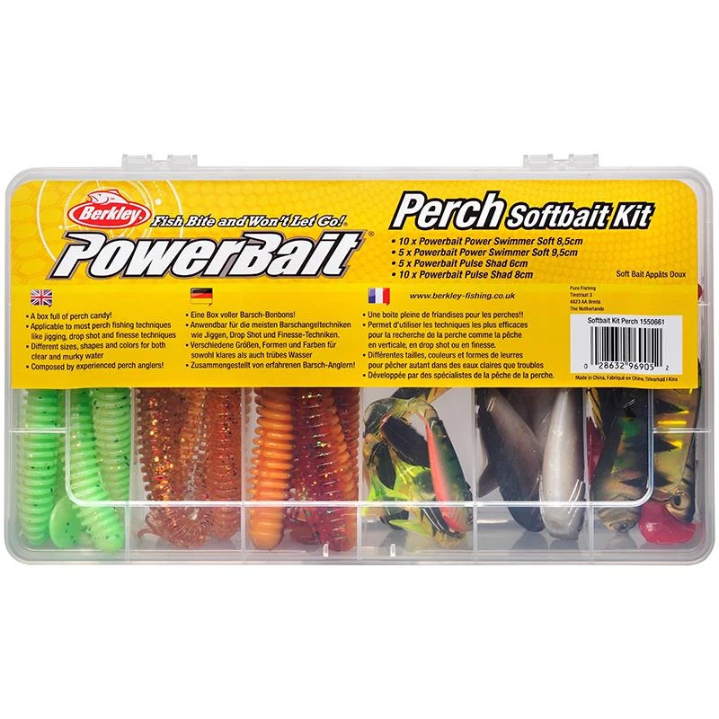 KIT LEURRES SOUPLES BERKLEY POWERBAIT PERCH KIT - PAR 30 3 KIT LEURRES SOUPLES BERKLEY POWERBAIT PERCH KIT - PAR 30