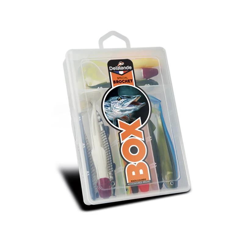 KIT LEURRES SOUPLES DELALANDE BROCHET 3 KIT LEURRES SOUPLES DELALANDE BROCHET