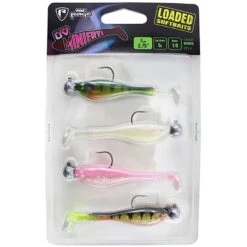 KIT LEURRES SOUPLES FOX RAGE MINI FRY LOADED UV MIXED COLOUR PACK