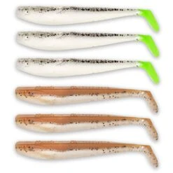 KIT LEURRES SOUPLES MANN S Q-PADDLER POWER PACKS CLEAR WATER MIX - 8CM - PAR 6