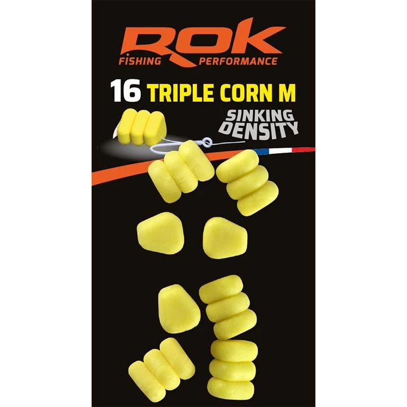 MAIS ARTIFICIEL ROK FISHING TRIPLE CORN M SINKING DENSITY 3 MAIS ARTIFICIEL ROK FISHING TRIPLE CORN M SINKING DENSITY