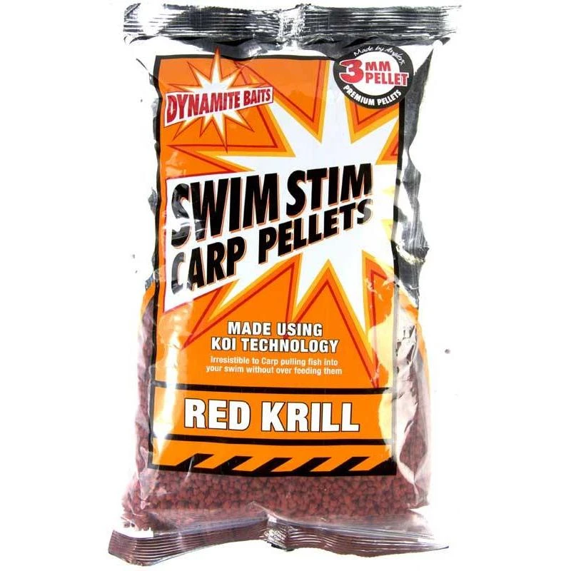 PELLET DYNAMITE BAITS RED KRILL SWIM STIM 3 PELLET DYNAMITE BAITS RED KRILL SWIM STIM