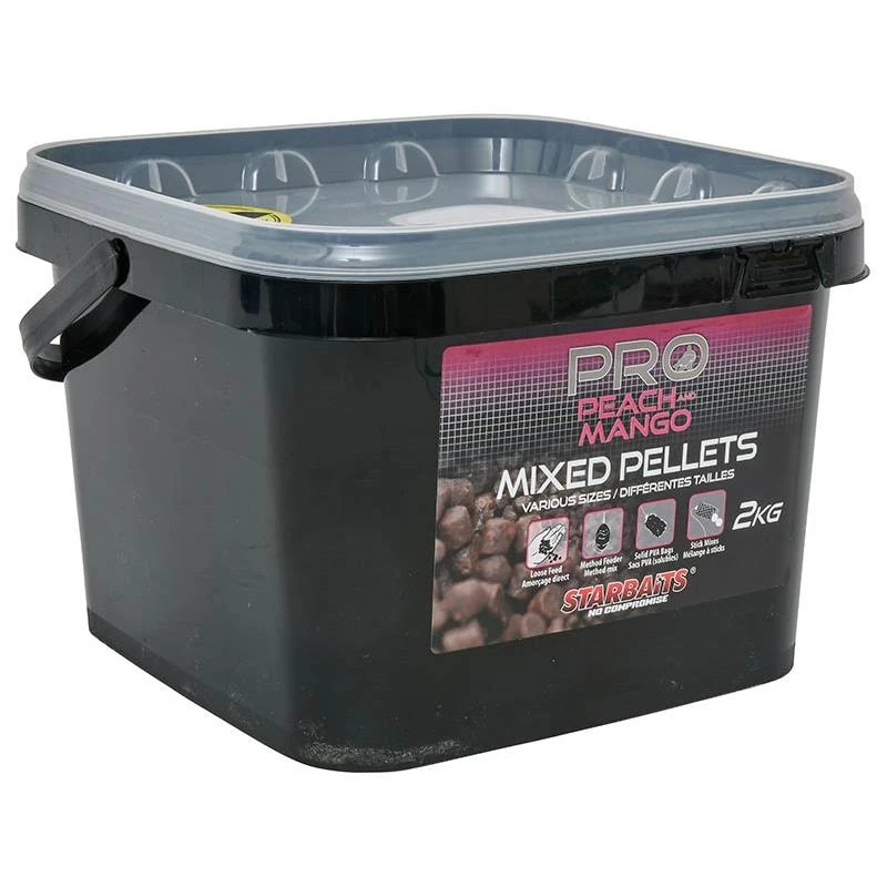 PELLET STARBAITS PRO PEACH & MANGO PELLETS MIXED 3 PELLET STARBAITS PRO PEACH & MANGO PELLETS MIXED