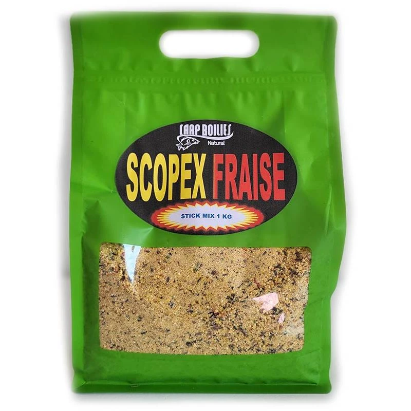 STICK MIX CARP BOILIES NATURAL SCOPEX FRAISE 3 STICK MIX CARP BOILIES NATURAL SCOPEX FRAISE